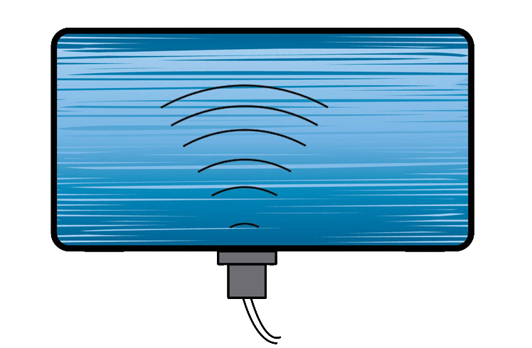 Portable Ultrasonic Liquid Level Sensor Transmitter 