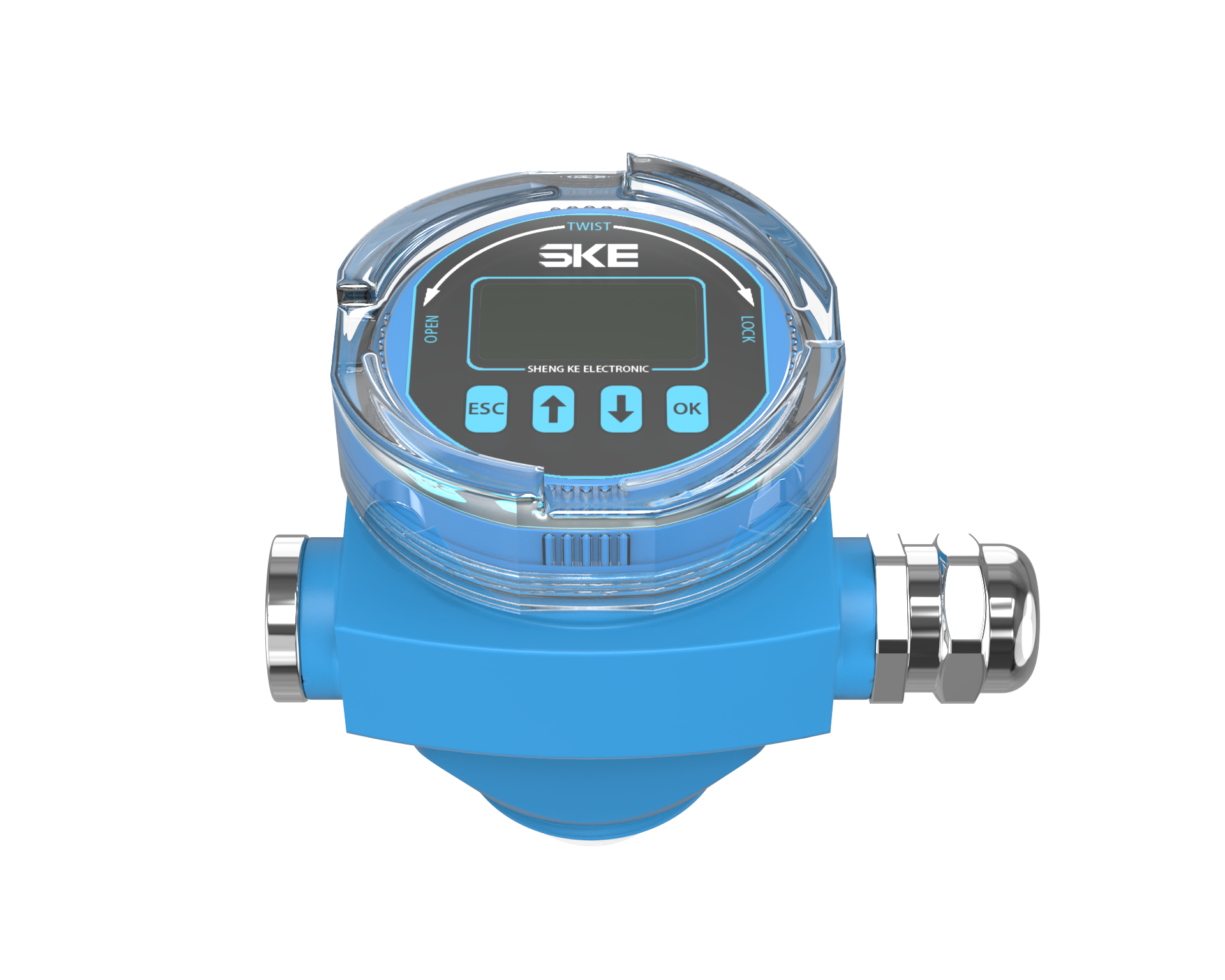 80GHz Radar Level Transmitter (LCD display) for Liquids