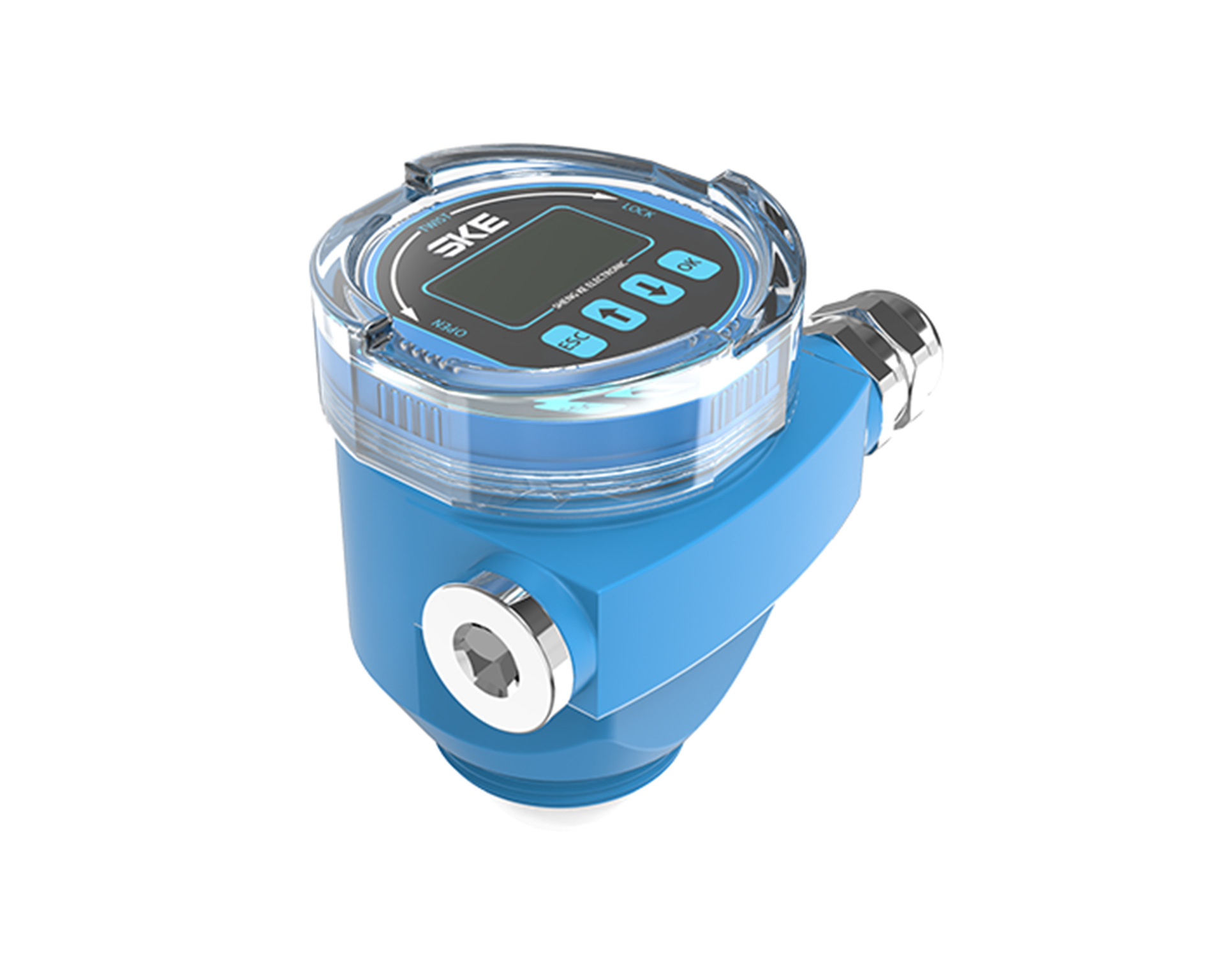 80GHz Radar Level Transmitter (LCD display) for Liquids